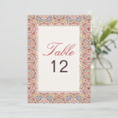 Invitation Geometry Glitter Metal Luxury Wedding Table Number (Debout devant)
