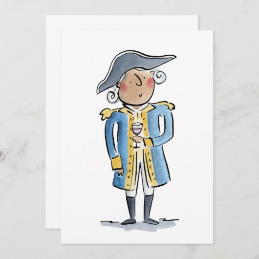 Invitation George Washington (Devant / Derrière)