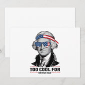 Invitation George Washington approuve la règle britannique le (Devant / Derrière)