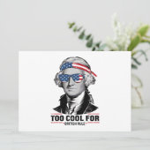 Invitation George Washington Cool Pour la British Rule 4 juil (Debout devant)