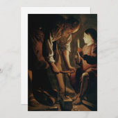 Invitation Georges de La Tour - Joseph le charpentier (Devant / Derrière)