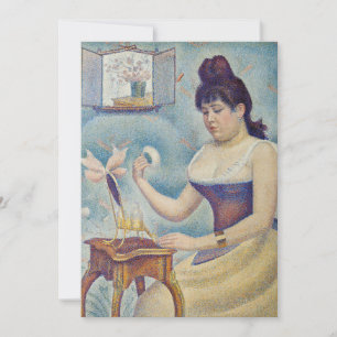 Invitation Georges Seurat - Jeune Femme Se Poussant