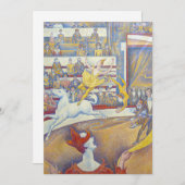 Invitation Georges Seurat - Le Cirque (Devant / Derrière)