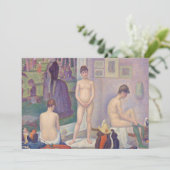 Invitation Georges Seurat - Les Modèles (Debout devant)