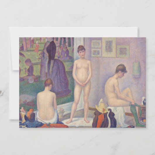 Invitation Georges Seurat - Les Poseuses (Devant)