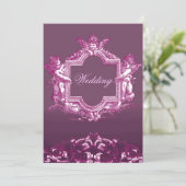 Invitation Georgiana (Prune) Mariage (Debout devant)
