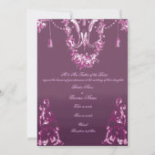 Invitation Georgiana (Prune) Mariage (Dos)