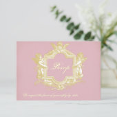 Invitation Georgiana (Rose Bonbon) RSVP (Debout devant)