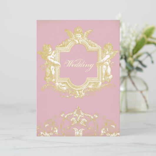 Invitation Georgiana (rose de Peony) (Debout devant)