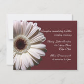 Invitation Gerber Daisy Mariage (Devant)