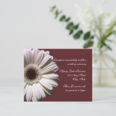 Invitation Gerber Daisy Mariage (Debout devant)