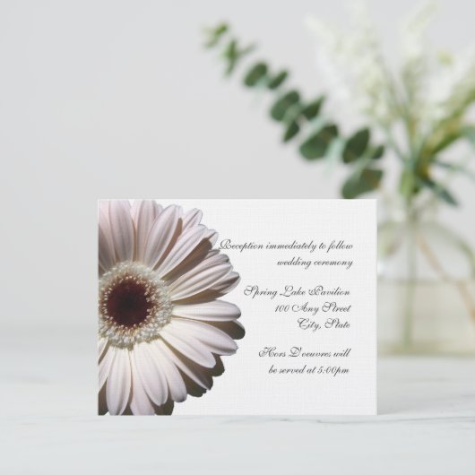Invitation Gerber Daisy Mariage (Debout devant)