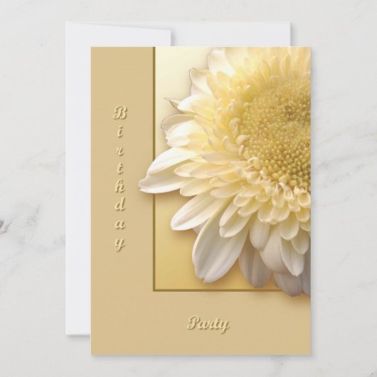 Invitation Gerbera Daisy (Devant)