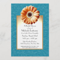 Gerbera Daisy Bleu et orange
