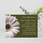 Invitation Gerbera Daisy Mariage (Debout devant)