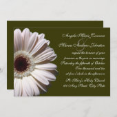 Invitation Gerbera Daisy Mariage (Devant / Derrière)