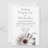 Invitation Gerbera Daisy Mariage (Devant)