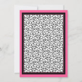 Invitation Gerbera rose Floral Sweet 16 Anniversaire Invitati (Dos)