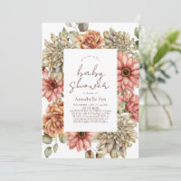 Gerbera rouge et Baby shower Dahlia blanc