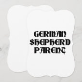 Invitation german berger parent (Devant / Derrière)