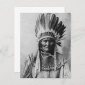 Invitation Geronimo noir et blanc (Devant / Derrière)