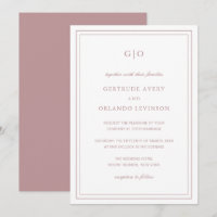 Gertrude Dusty Rose Classique Mariage élégant