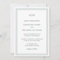 Gertude Emerald Green Classic Mariage élégant