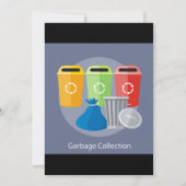 Invitation Gestion des déchets de collecte des ordures Récupé (Devant)