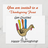 Invitation Get Stuffed (Devant / Derrière)