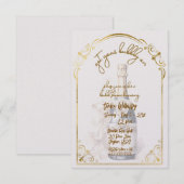 Invitation Get Your Bubbly On Wedding Shower (Devant / Derrière)