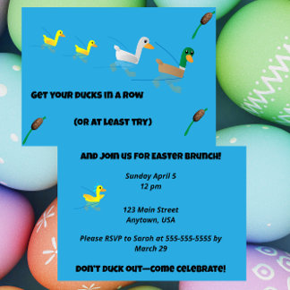 Invitation Get your Ducks in a Row for Brunch