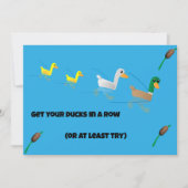 Invitation Get your Ducks in a Row for Brunch (Devant)