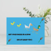 Invitation Get your Ducks in a Row for Brunch (Debout devant)