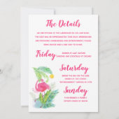 Invitation Getaway du week-end de la fête de la bachelorette  (Dos)