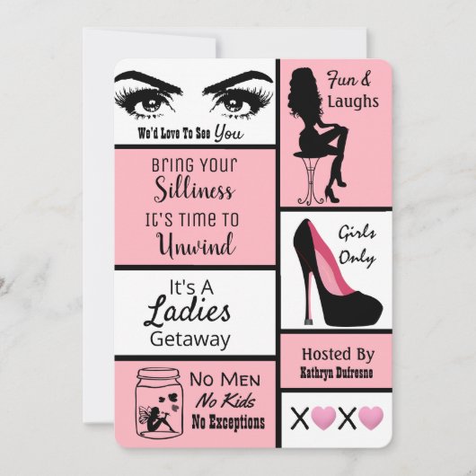 Invitation Getaway filles (Devant)