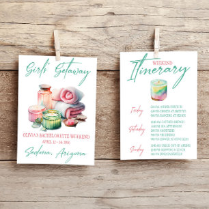 Invitation Getaway, Spa, Bachelorette Weekend Party