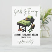 Invitation Getaway, Spa, Bachelorette Weekend Party (Debout devant)