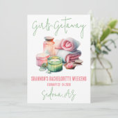 Invitation Getaway, Spa, Bachelorette Weekend Party (Debout devant)