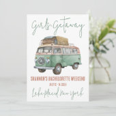 Invitation Getaway, VW Van, Bachelorette Weekend Party (Debout devant)