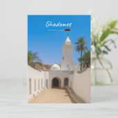 Invitation Ghadames, Libye - Mosquée Blanche (Debout devant)