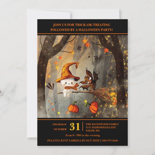 Invitation Ghomajorité Fun Halloween (Devant)