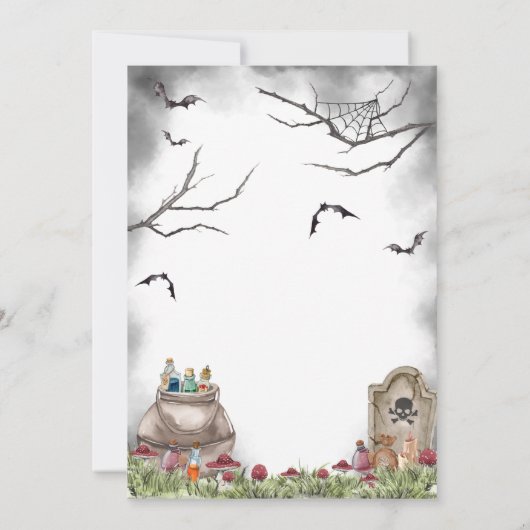 Invitation Ghost Éffrayant Halloween (Dos)