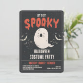 Invitation Ghost Éffrayant Halloween Costume Party (Debout devant)