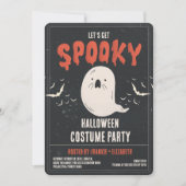 Invitation Ghost Éffrayant Halloween Costume Party (Devant)