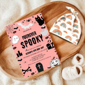 Invitation Ghost Fourever Éffrayant Halloween 4e anniversaire