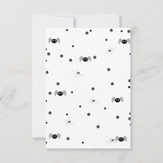 Invitation Ghost Halloween Éffrayant un premier anniversaire (Dos)