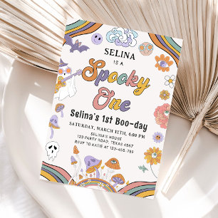 Invitation Ghost Halloween Éffrayant Un Super 1er anniversair