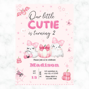 Invitation Ghost Halloween fête d'anniversaire chaque année r