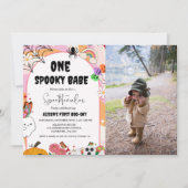 Invitation Ghost Halloween vibes Éffrayantes Retro Super Anni (Devant)