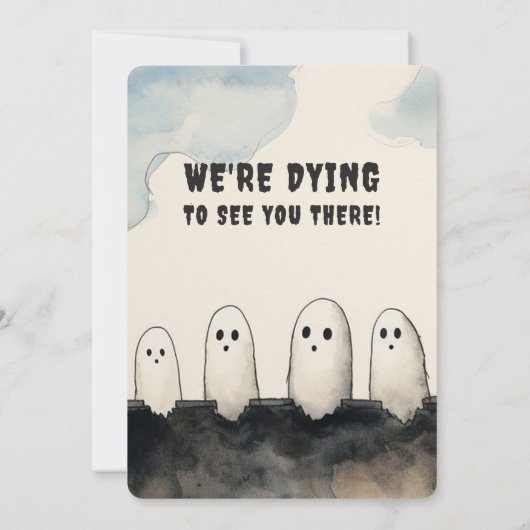 Invitation Ghost Haunted House Party (Dos)